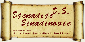Đenadije Sinadinović vizit kartica